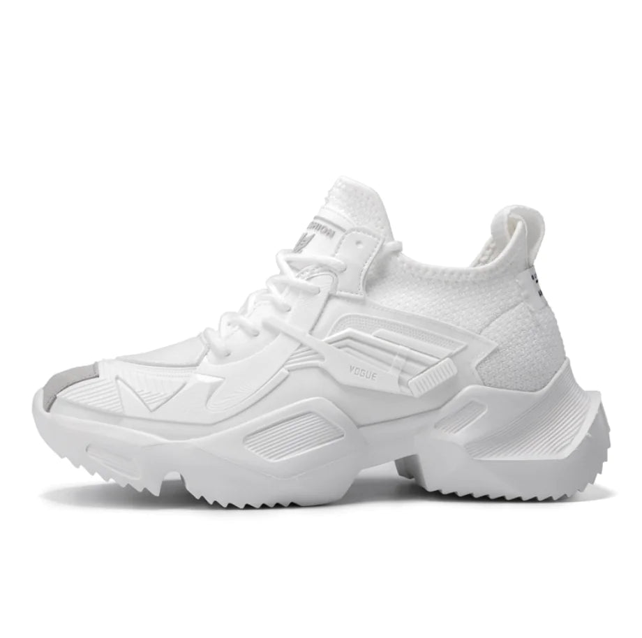 High-Top Thick Sole Men's Sneakers - Dad Shoes