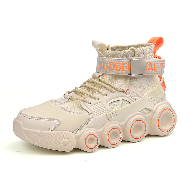 Men's High-Top Thick Sole Dad Sneakers 2023 Trend