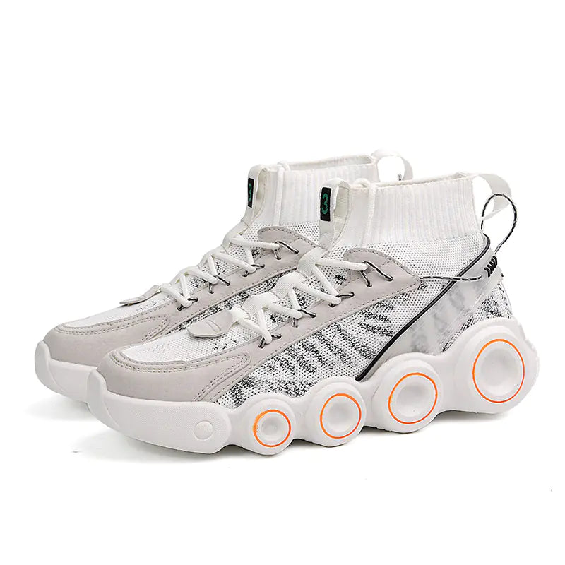 Men's High-Top Thick Sole Dad Sneakers 2023 Trend