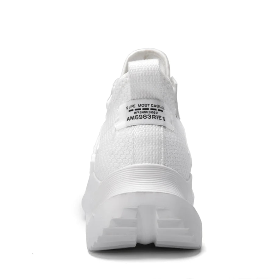 High-Top Thick Sole Men's Sneakers - Dad Shoes