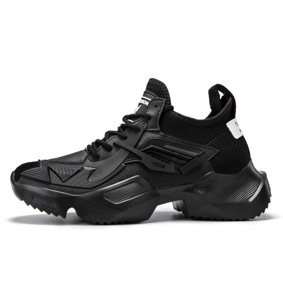 High-Top Thick Sole Men's Sneakers - Dad Shoes