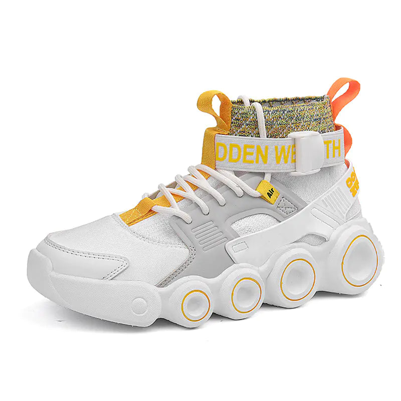 Men's High-Top Thick Sole Dad Sneakers 2023 Trend