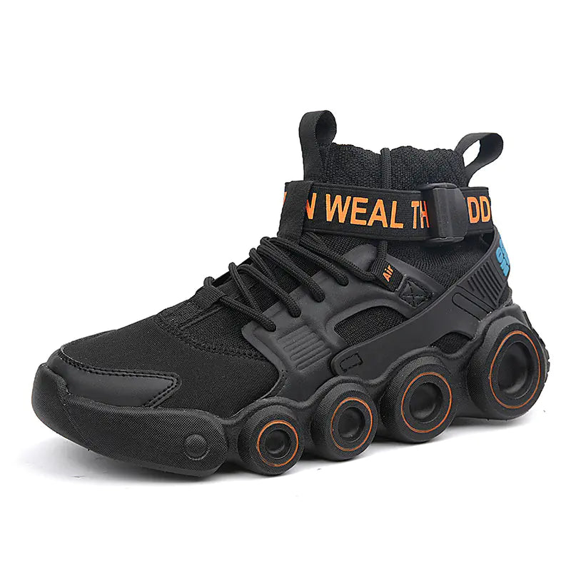 Men's High-Top Thick Sole Dad Sneakers 2023 Trend