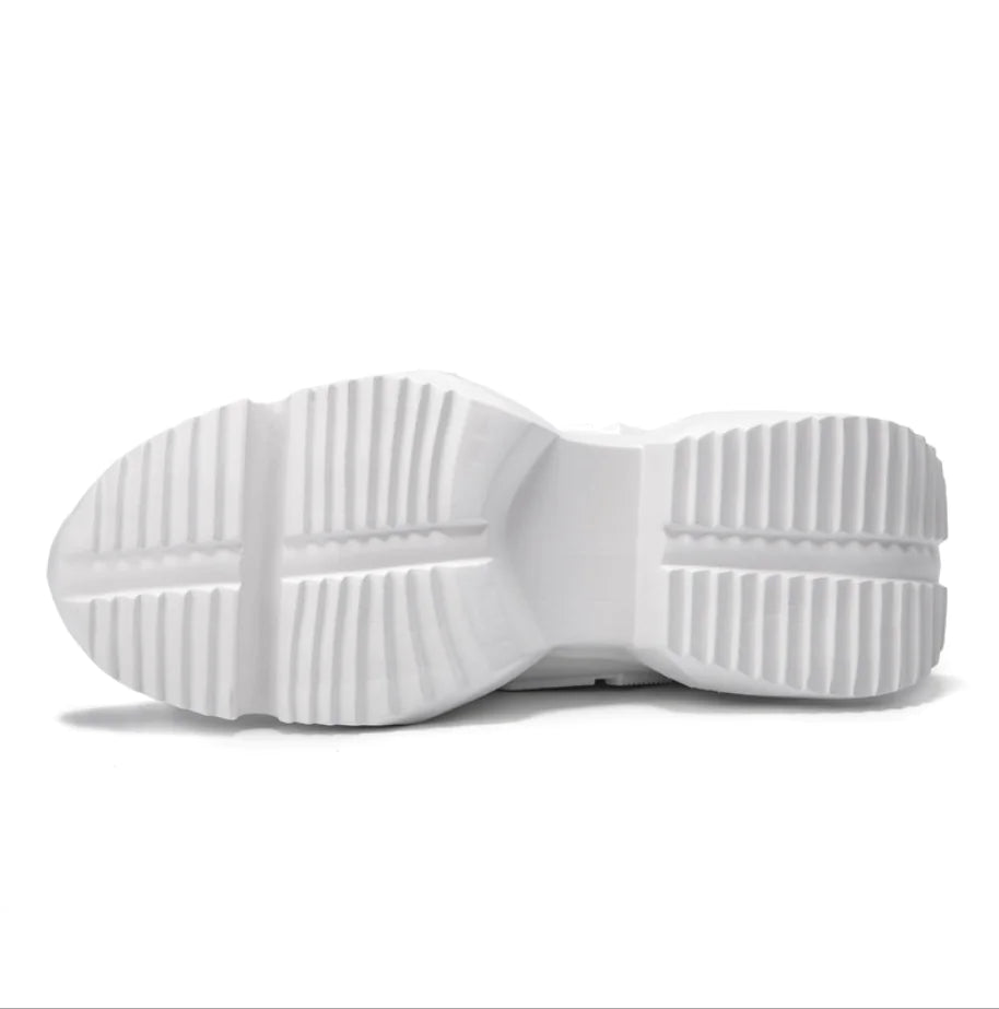 High-Top Thick Sole Men's Sneakers - Dad Shoes