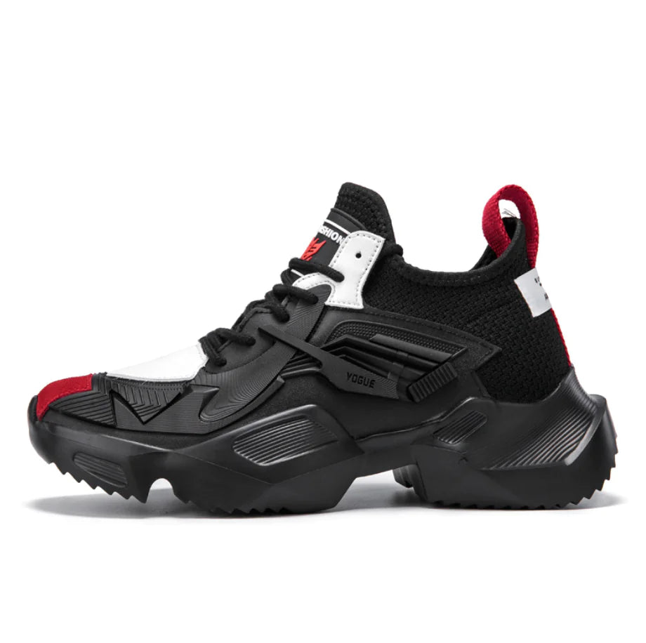 High-Top Thick Sole Men's Sneakers - Dad Shoes